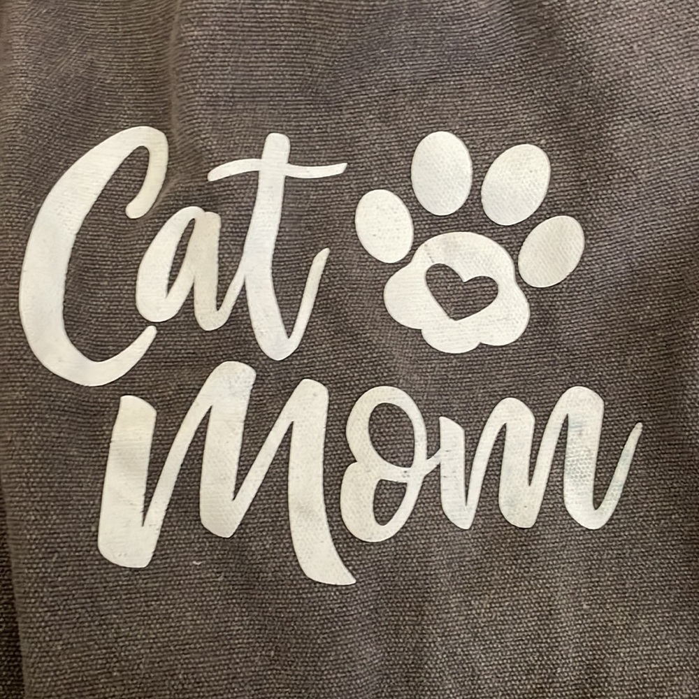 Cat mom canvas tote - Picture 4 of 4